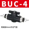 Válvula de Mano para Tubería de Aire Buc8 mm Válvula Neumática con Conector de Válvula de Interruptor Válvula de Aire Hvff4 6 Enchufe Rápido 10 Enchufe Rápido 12mm