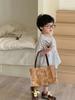 Ropa Infantil Montaigne 2025 Verano Nuevo Camisa de Manga Corta con Estampado de Rayas Estilo Coreano para Niño Pequeño y Mediano Top de Algodón Cáñamo Moderno
