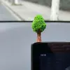 Adorno Creativo de Bonsái de Simulación de Coche Decoración de Consola Central Plantas Verdes Curativas Suministros para el Interior del Coche