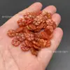 Jade Jade Huangfei Flor de Cinco Pétalos Flor de la Suerte Hebilla Ping An Bolsita de Cuentas Sueltas Pulsera Hecha a Mano DIY Elemento Separador Bolsa de Cuentas al por Mayor Sueltas