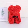 Oso de Rosa Inmortal para el Día de San Valentín para Novia 25cm Oso de Espuma Caja de Regalo Regalo de Navidad Oso para Abrazar