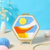 Qingfei - Herramienta de bordado hexagonal de color caramelo para punto de cruz, anillo de bordado de plástico ABS, ajustable, elástico, venta al por mayor