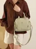 Bolsa de Mão de Grande Capacidade Feminina Casual Moda Tecido de Nylon Bolsa de Ombro Transversal Leve Multicamadas Lona Impermeável Bolsa Feminina