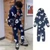 E-commerce Transfronteiriço Marca Europeia e Americana Tendência Moletom Solto Estampado com Espuma Y2K Hip-Hop Street Wear Tops Pulôver Masculino e Feminino