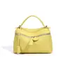 Bolsa Transversal Texturizada Estilo 2026, Bolsa de Mão de Luxo para o Dia a Dia, Bolsa Feminina Versátil Colorida em Couro Genuíno para Primavera e Verão