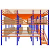 Plataforma de Prateleira Loft Fábrica Armazém Interior É Equipado com Estrutura de Dois Andares para Acomodar Prateleiras de Estrutura de Aço Desmontáveis, Sem Solda, para Carga Pesada