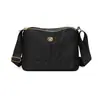 Bolsa Saco de Moda Simples para Mulheres, Bolsa de Ombro de Nylon Repelente à Água de Grande Capacidade, Bolsa Transversal Casual Versátil Leve