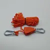 Corda de içamento, esticador de corda, corda elástica de barraca, polia metálica de camping, corda de barraca, corda à prova de vento para extensão de toldo