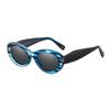 Gafas de Sol Ojo de Gato Transfronterizas 2024 para Mujer, Gafas de Estilo Europeo y Americano, Armazón de Metal, Patillas de Acetato, Gafas de Sol Polarizadas, Protección UV