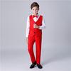 Traje de Actuación de Coro Infantil de Año Nuevo Traje de Pantalones con Tirantes de Lentejuelas para Niño Chaleco Traje Traje de Actuación de Recitación Infantil
