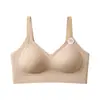 Sujetador inalámbrico de soporte suave y ajustable para mujer, otoño e invierno, tela cepillada, hipoalergénico, copa fija, realza y minimiza los laterales, hace que los bustos grandes parezcan más pequeños