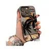 Funda para iPhone 15 Pro árbol de coco 15 láser 14 Apple 13 resistente a caídas 11XsMax dura 78plus