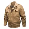 Chaqueta de Trabajo para Hombre, Estilo Delgado, Primavera y Otoño 2025, Comercio Exterior, Estilo Americano, Talla Grande, Corte Holgado, Chaqueta Militar Casual para Exteriores