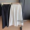 Pantalones para cubrir carne dios cómodos elásticos cintura alta Baida delgados pantalones falda grande pantalones casuales mujer 25 primavera y verano Q0402K