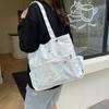 2025 Nueva Bolsa de Moda de Gran Capacidad para Verano Bolso Pequeño de Lona Fresca para Mujer Bolso Tote Casual Lindo para Hombro