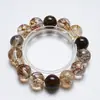 [Riqueza y Prosperidad] Pulsera de Cristal con Pez Koi de Lámina de Oro Natural para Mujer Más Fácil de Combinar Pulsera de Citrino Piedra de Pedro al por Mayor