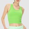 Top de Yoga Lulu Colete Esportivo Ebb para Uso Externo com Bojo Costas Nadador Fitness Feminino Justo Secagem Rápida