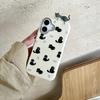 Padrão de couro explosivo gato tridimensional para capa de telefone Apple 16promax fofo iPhone15 criativo 14 fofo 13