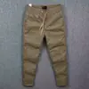 Pantalones Casuales de Color Sólido de Estilo Coreano para Hombre, Modernos, Primavera y Otoño, Simples, Caídos, Corte Ajustado, Holgados, Largos, de Cintura Media, En Stock