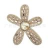 Moda Fragancia Pequeña Gama Alta Pedrería Diamante Caliente Flor de Cinco Pétalos DIY Hecho a Mano Tocado Flor para Zapato Broche Accesorios para Ropa