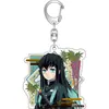 Chaveiro de Acrílico Demon Slayer Pingente de Orelha de Gato Desenho Animado Anime Presente para Casal Mercadoria