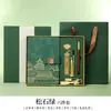 Cuaderno de negocios personalizado, libro de actas de reuniones, cuaderno encuadernado en piel, juego de caja de regalo estilo chino, cuaderno A5 personalizado