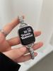 Pulsera Pequeña Estilo Fragante de Diamantes Completos Correa de Reloj de Metal Adecuada para Correa de Apple Watch Generación 789 Iwatch 41Mm6543Se2