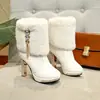 Botines de Tacón Alto de Cuero y Piel Integrada con Pedrería Estilo Coreano Versátiles Tacón Grueso Bota Corta Punta Puntiaguda Cremallera Lateral Tacón Botas de Moda Mujer