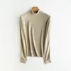 Ropa interior térmica acrílica, nuevo estilo otoño e invierno, cuello medio alto, corte ajustado, manga larga, autocalentable, capa base, ropa cálida de otoño