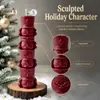 Vela Perfumada de Soldado de Nogal Navideño Creativo Transfronterizo en Capas, Vela Decorativa Atmosférica, Regalo de Decoración Festiva