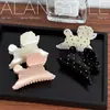 Un Clip de Garra de Cachorro Lindo Retro de Lunares Estilo Coreano Lan para Mujer Pinza de Tiburón Grande Pinza para Moño Accesorios para el Cabello Pinza para el Cabello