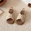 Zapatos de Verano para Niños de Lunares Versátiles y de Moda, Sandalias Infantiles de Tira Cruzada, Zapatos Romanos Cerrados para Niñas Estilo Birkenstock, Zapatos de Playa para Bebés