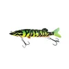 Isca tubarão-bico-de-sonda biónico impressa em 3D, peixe multi-seção, 18g, isca dura de oito seções para pesca em água doce e salgada, adequada para robalo, bagre e blackfish