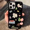 Casa de Dibujos Animados Perro Blanco para 14PROMAX Funda para Teléfono Apple iPhone15 Nicho 13 Lindo 12 Funda Suave