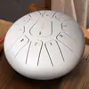 Hua Shu tambor etéreo de 8 pulgadas y 11 tonos instrumento de percusión tambor de lengua de acero para adultos introducción instrumento simple tambor etéreo portátil