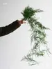 Flores Verdes Eternas, Atmosfera de Primavera, Buquês para Loja, Decoração de Roupas Femininas, Materiais Florais de Galhos Secos, Cena de Arranjo Floral para Recepção