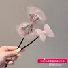 Palillo para Moño de Flor para Niños, Accesorio para Moño Perezoso para Niñas, Lindo Moño de Flor para el Cabello, Accesorio de Flor para el Cabello