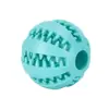 Bola Dispensadora de Ração para Pets, Limpeza e Moagem dos Dentes, Bola Elástica de Borracha Durável, Brinquedo Interativo para Autoentretenimento e Alívio do Tédio de Cães, Brinquedo para Pet