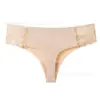 Comércio Exterior Europeu e Americano Transfronteiriço Roupa Íntima Feminina Sem Costura Renda Sexy Emendada Jacquard Cor Sólida Cintura Baixa Calcinha de Seda Gelada para Mulheres