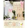 Decoración para el Primer Cumpleaños de Bebé para Niñas, Pequeña Princesa, Versión Familiar Simple Estilo Coreano, Pared de Fondo de Pintura al Óleo Rosa de Alta Gama Tablero Kt