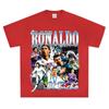 Sudadera con capucha y cuello redondo de algodón grueso con estampado vintage C Luo de fútbol transfronterizo estadounidense