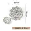 Botones Metálicos de Alta Gama, Botones Pequeños Estilo Chanel para Manualidades de Colores Mixtos, Botones de Perla de Alta Gama Cosidos a Mano, En Stock de Fábrica