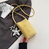 2025 Nuevo Estilo Coreano Moderno Personalizado Color Puro Bolsa para Teléfono Móvil para Mujer Estilo Ropa de Trabajo Casual Diario Bandolera