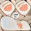 Reposacabezas de coche Miffy original, almohada de soporte para el cuello, soporte lumbar de espuma viscoelástica, diseño de dibujos animados, apto para todas las estaciones, cojín lumbar para coche