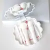 Nuevo Set de Brochas de Maquillaje con Forma de Concha, Set Compacto Mini Portátil de Brochas de Maquillaje para Viaje con Espejo