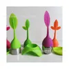 Fabricante Produce Bolsas de Té de Acero Inoxidable y Silicona, Infusores de Té Creativos y Duraderos, Silicona de Grado Alimenticio Resistente a Altas Temperaturas