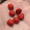Arena roja cinabrio cruda mundo rico cuentas sueltas DIY caparazón de tortuga pulsera de cuentas de arena roja material accesorios hechos a mano venta al por mayor
