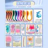 Set de Herramientas para Paper Quilling Paquete de Materiales Hechos a Mano DIY para Niños Herramienta para Dibujo en Línea con Tiras de Papel para Quilling Paquete al por Mayor