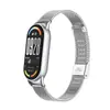 Adequado para Pulseira Xiaomi Mi Band 11, Pulseira de Aço Inoxidável com Fecho Milanês, Pulseira Xiaomi Mi Band 10 8 9