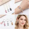 Colgante de gato de dibujos animados fresco, gatito impreso multicolor para pendientes, pulseras, bolsos y materiales para accesorios hechos a mano